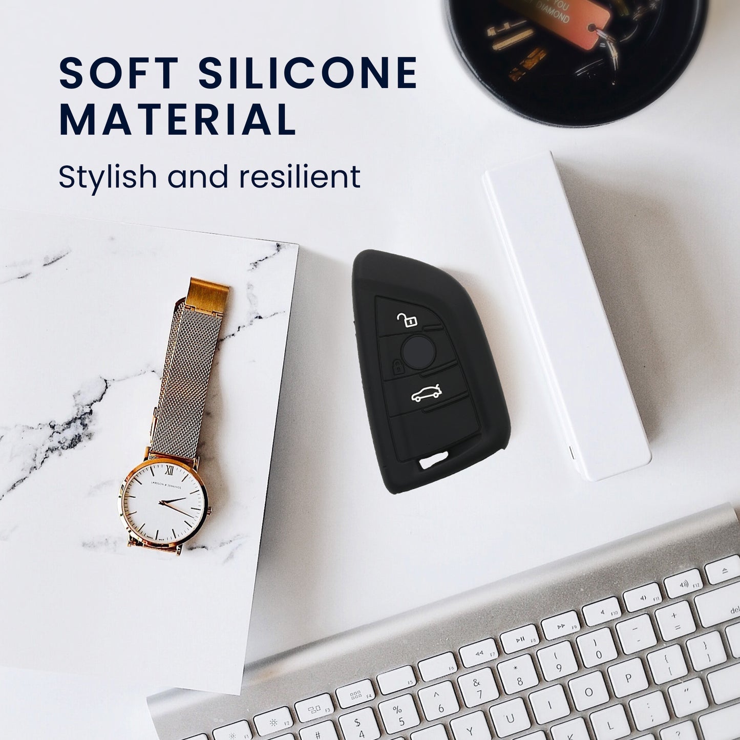 BMW 3-Button Smart Key Silicone Car Key Cover