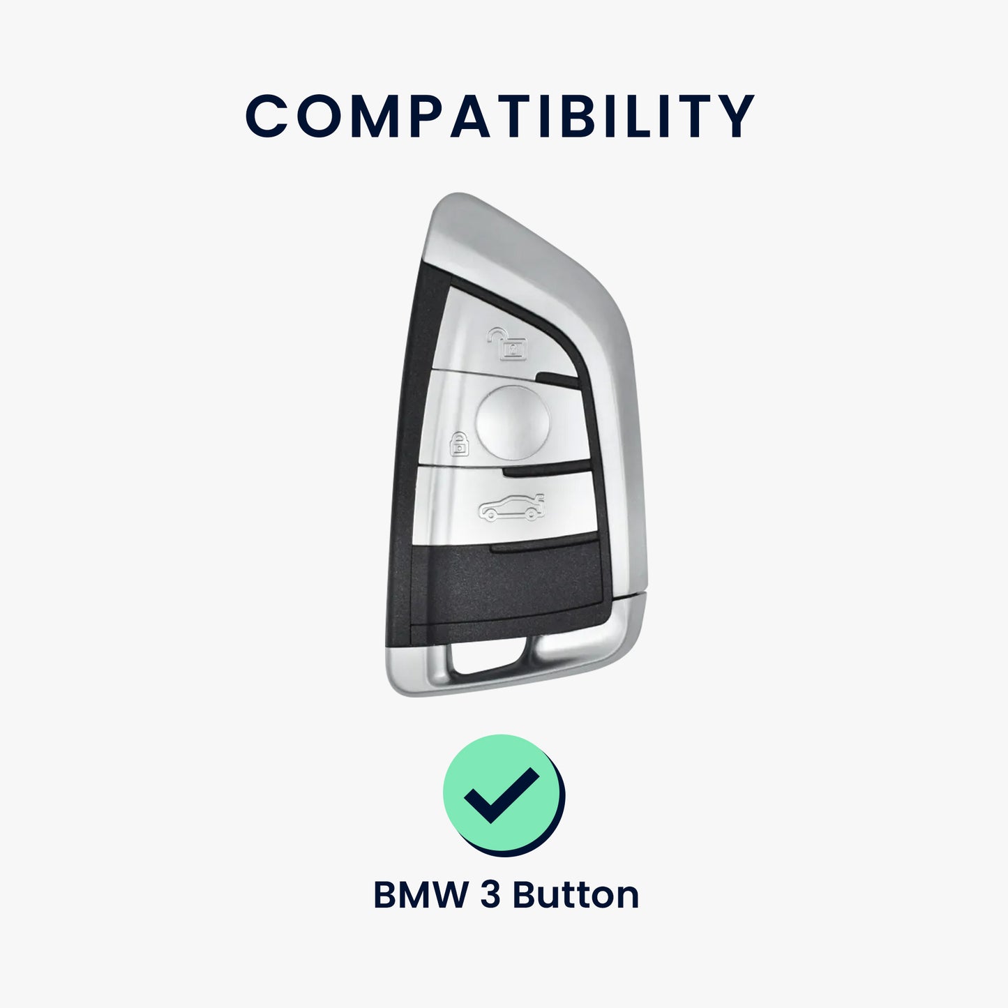 BMW 3-Button Smart Key Silicone Car Key Cover