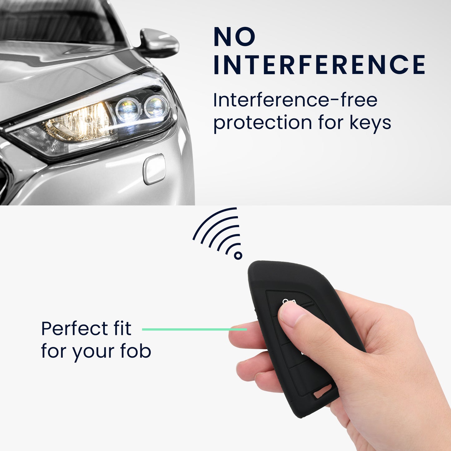BMW 3-Button Smart Key Silicone Car Key Cover