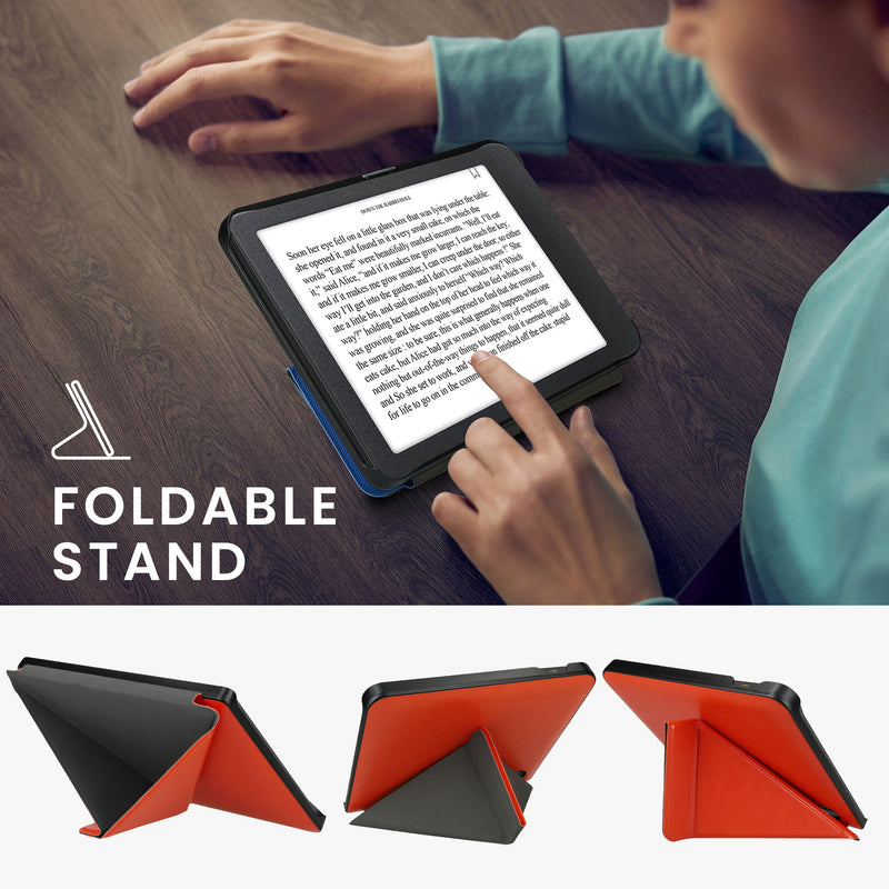 kwmobile Case for Kobo Libra H2O - eReader Flip Cover with Auto Sleep Function - Stand Case