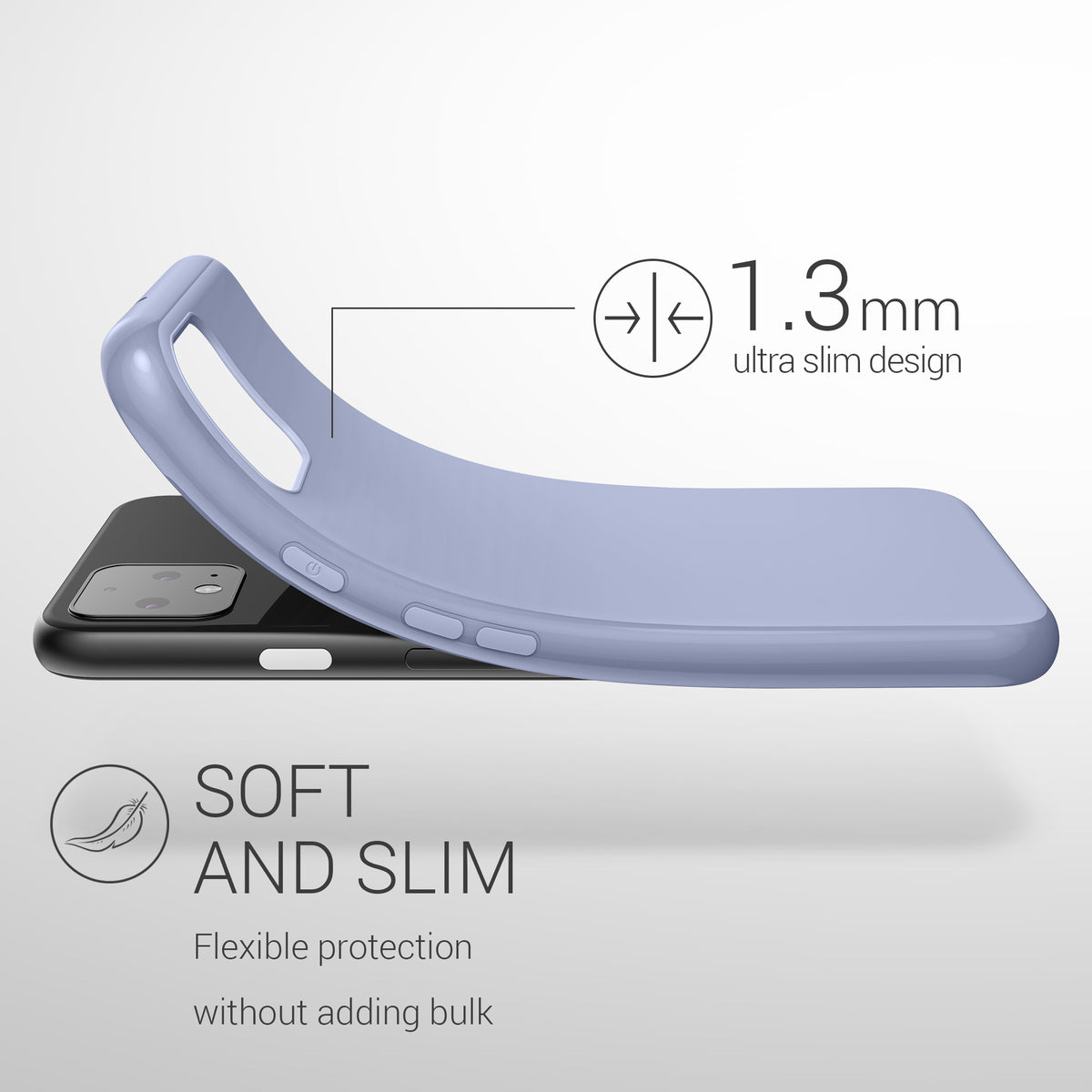 kwmobile Phone Case for Google Pixel 4 - Wireless Charging - Protective Cover