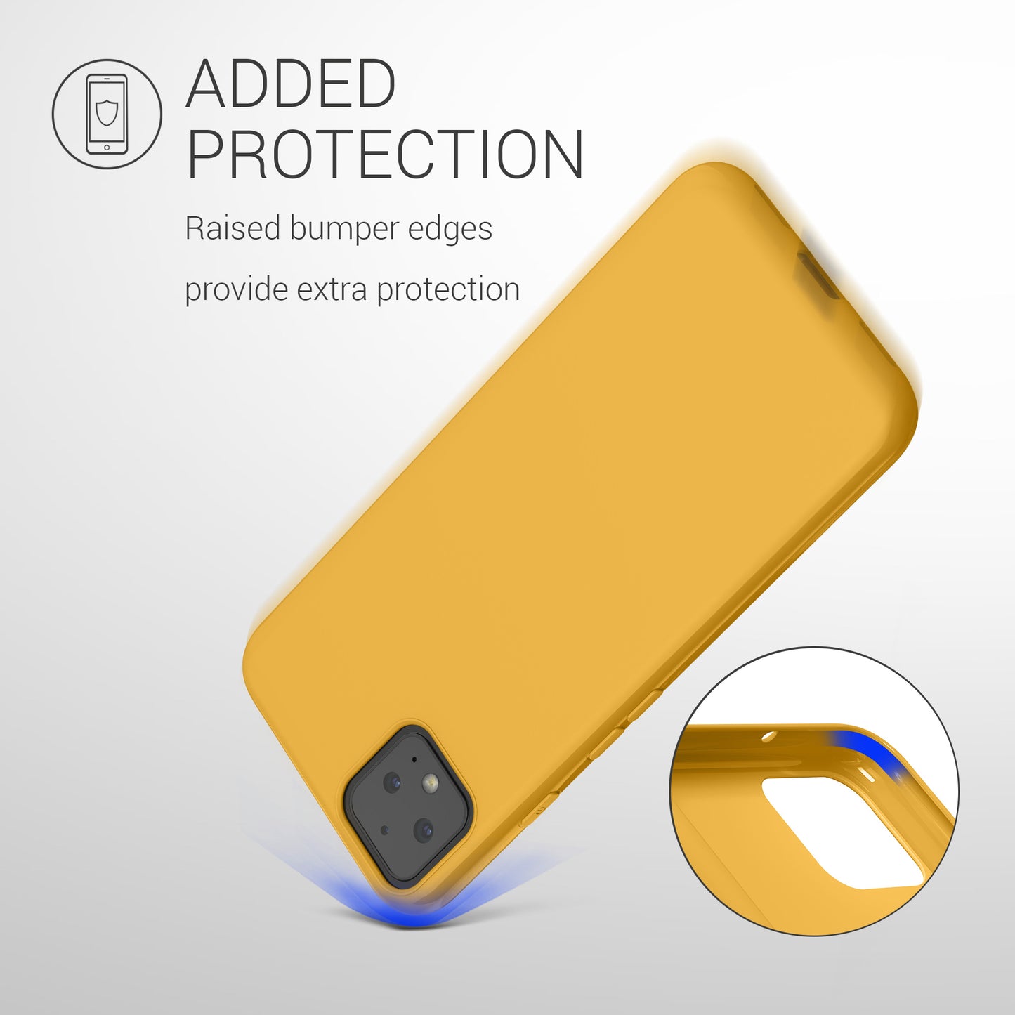 kwmobile Phone Case for Google Pixel 4 - Wireless Charging - Protective Cover