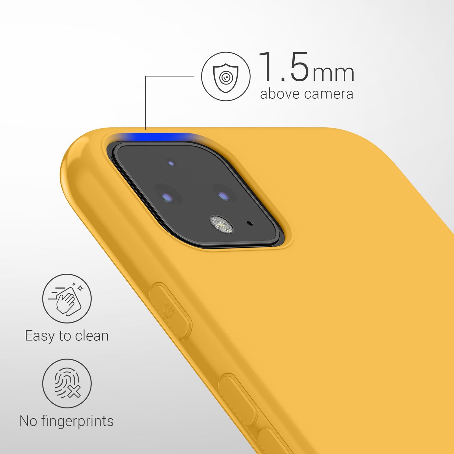 kwmobile Phone Case for Google Pixel 4 - Wireless Charging - Protective Cover
