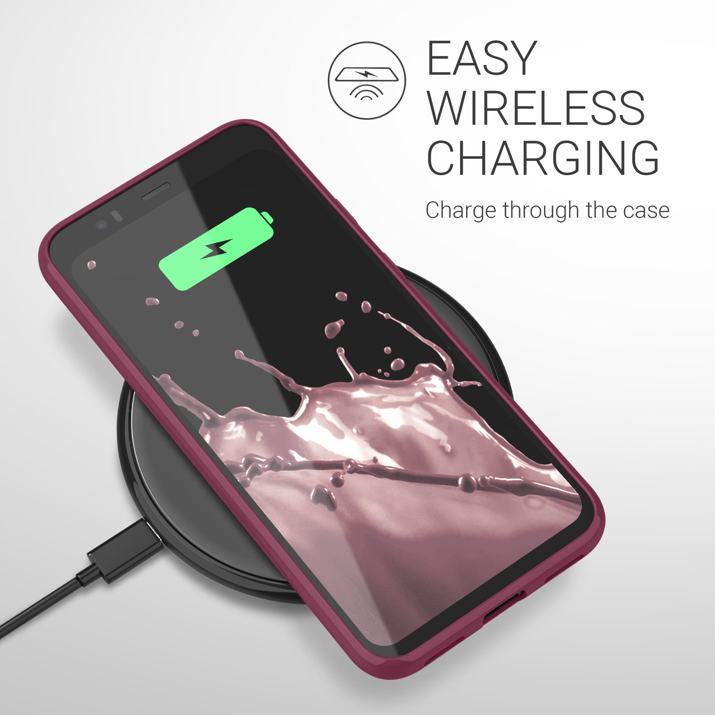kwmobile Phone Case for Google Pixel 4 - Wireless Charging - Protective Cover