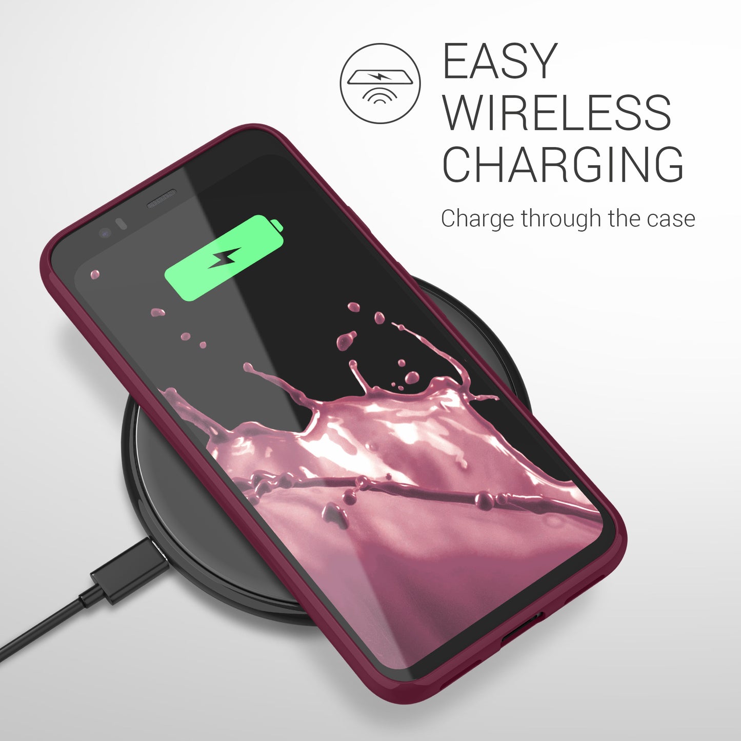 kwmobile Phone Case for Google Pixel 4 - Wireless Charging - Protective Cover