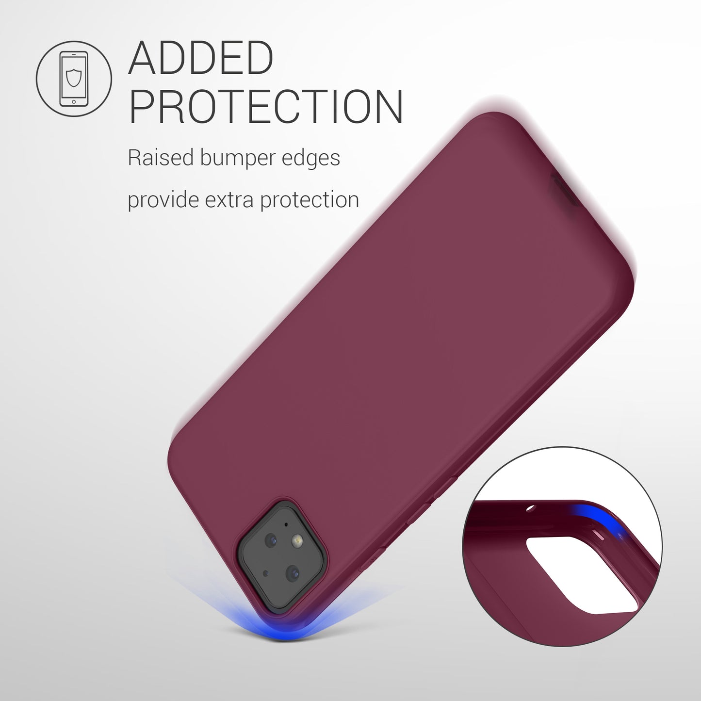 kwmobile Phone Case for Google Pixel 4 - Wireless Charging - Protective Cover