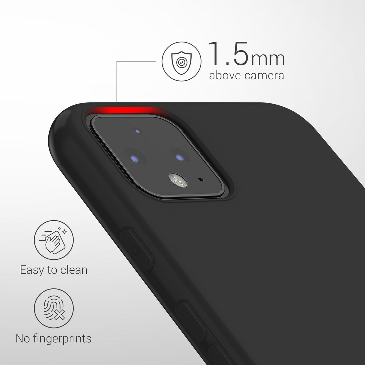 kwmobile Phone Case for Google Pixel 4 - Wireless Charging - Protective Cover