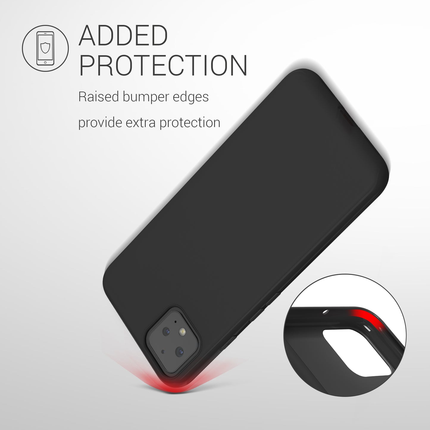 kwmobile Phone Case for Google Pixel 4 - Wireless Charging - Protective Cover