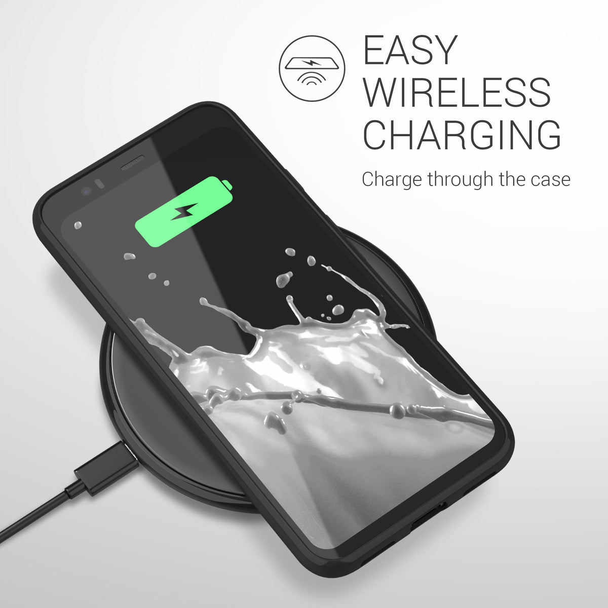 kwmobile Phone Case for Google Pixel 4 - Wireless Charging - Protective Cover