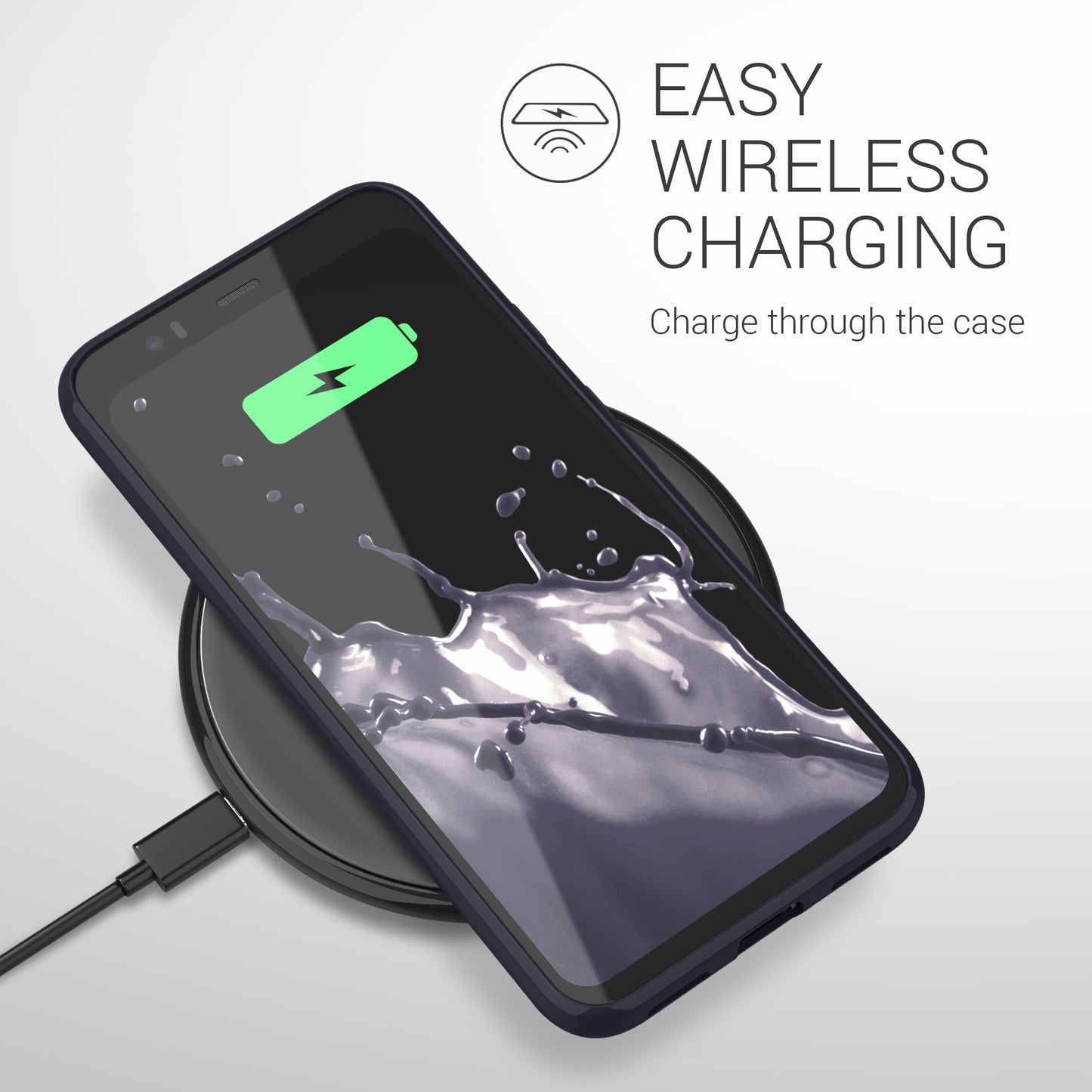 kwmobile Phone Case for Google Pixel 4 - Wireless Charging - Protective Cover