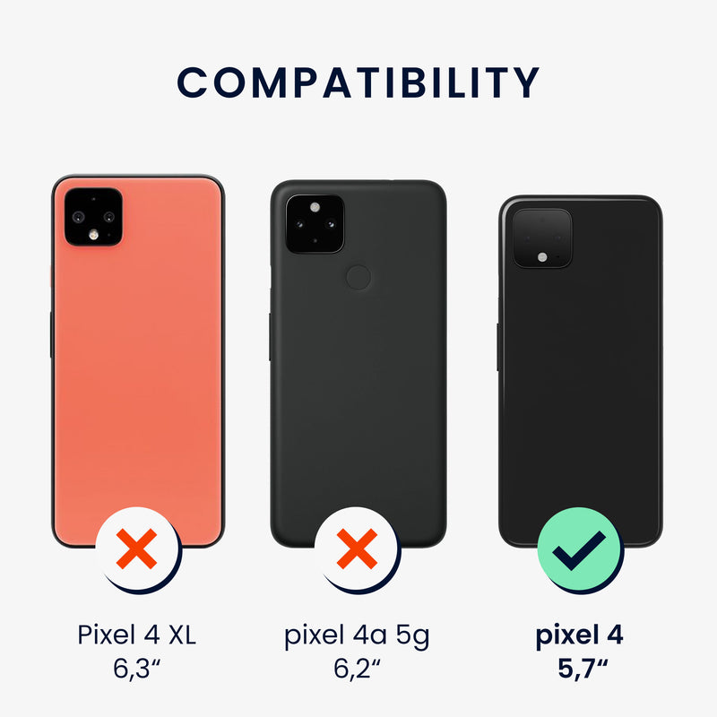 kwmobile Phone Case for Google Pixel 4 - Wireless Charging - Protective Cover