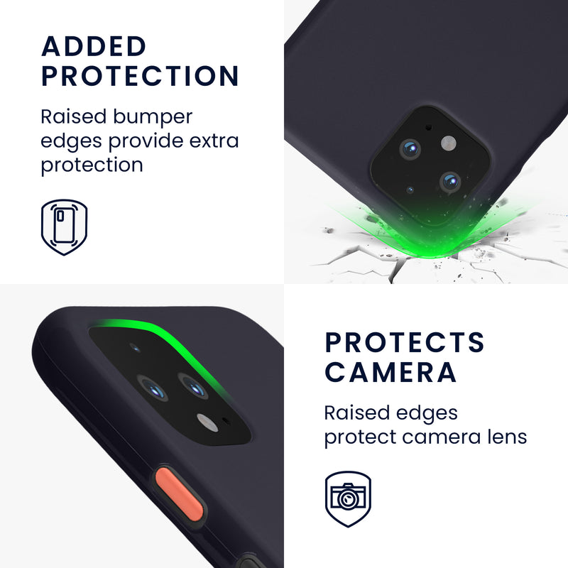 kwmobile Phone Case for Google Pixel 4 - Wireless Charging - Protective Cover