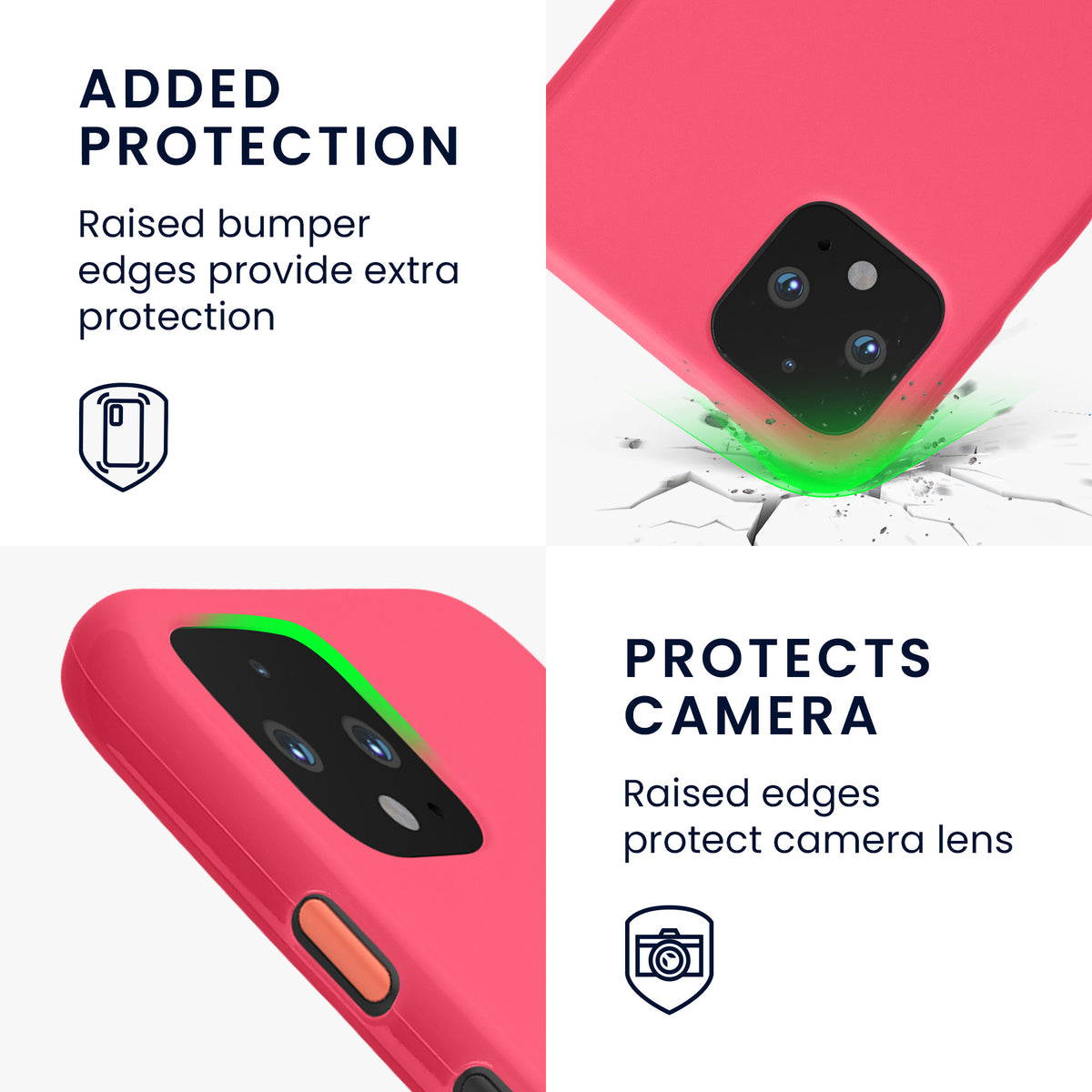 kwmobile Phone Case for Google Pixel 4 - Wireless Charging - Protective Cover