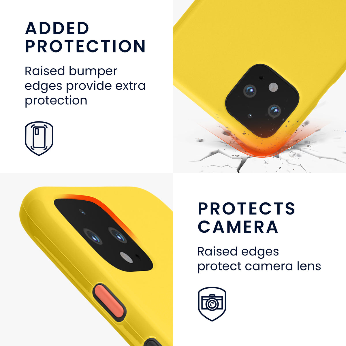 kwmobile Phone Case for Google Pixel 4 - Wireless Charging - Protective Cover