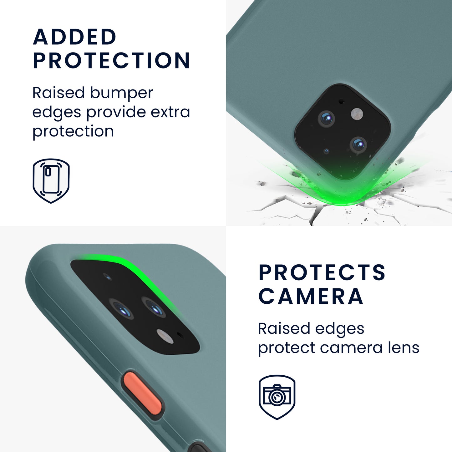 kwmobile Phone Case for Google Pixel 4 - Wireless Charging - Protective Cover