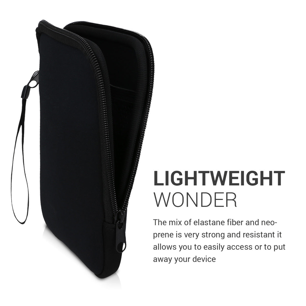 kwmobile Protective Bag for eReader Pouch Cover Case Protective Sleeve 17 x 12 x 2 cm Internal Dimensions