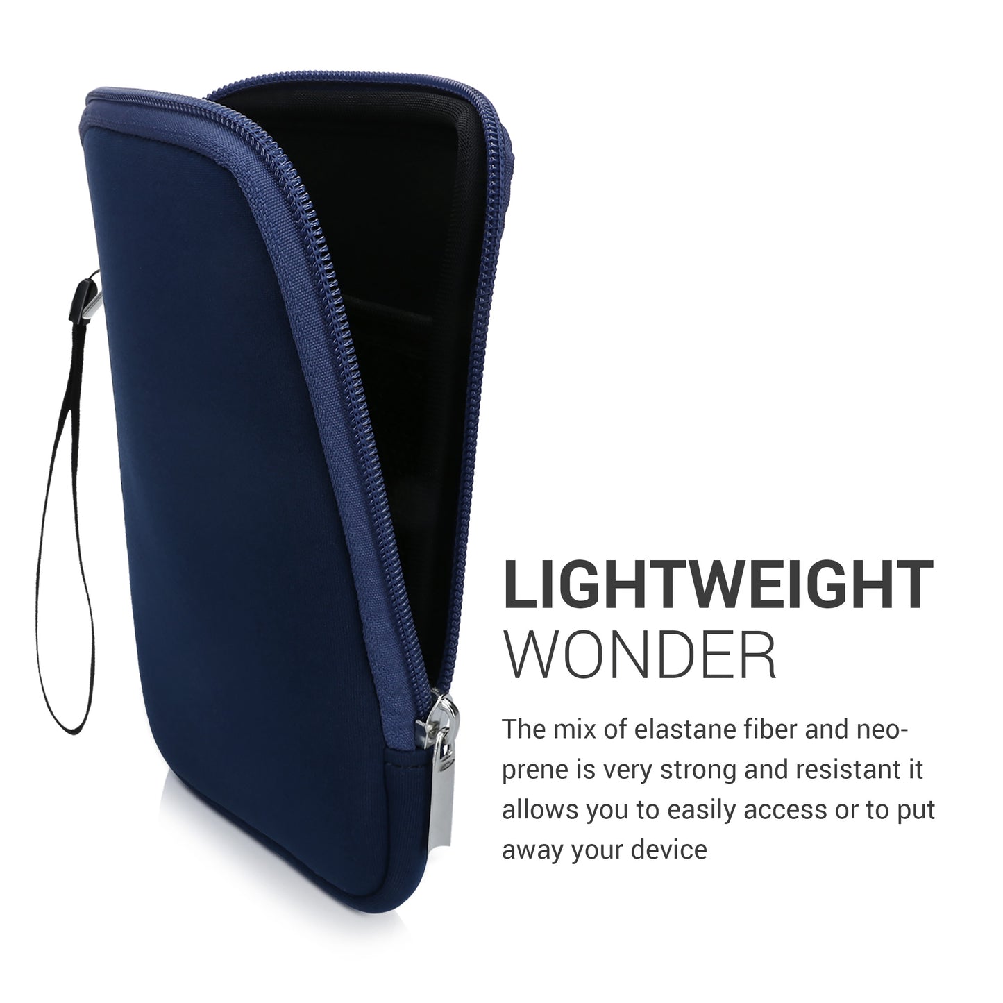 kwmobile Protective Bag for eReader Pouch Cover Case Protective Sleeve 17 x 12 x 2 cm Internal Dimensions