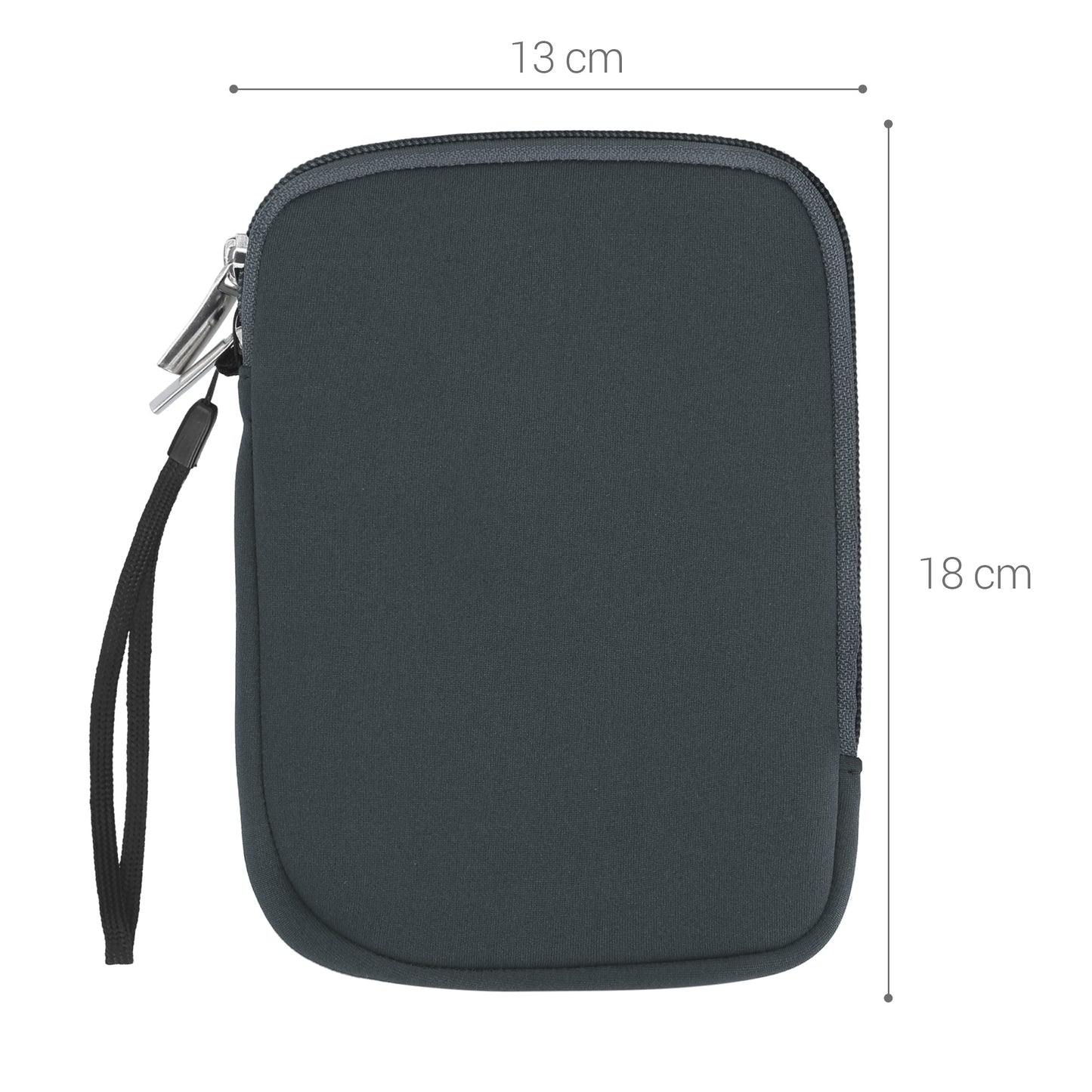 kwmobile Protective Bag for eReader Pouch Cover Case Protective Sleeve 17 x 12 x 2 cm Internal Dimensions