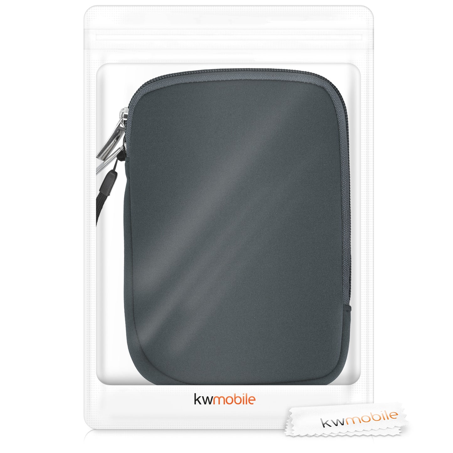 kwmobile Protective Bag for eReader Pouch Cover Case Protective Sleeve 17 x 12 x 2 cm Internal Dimensions