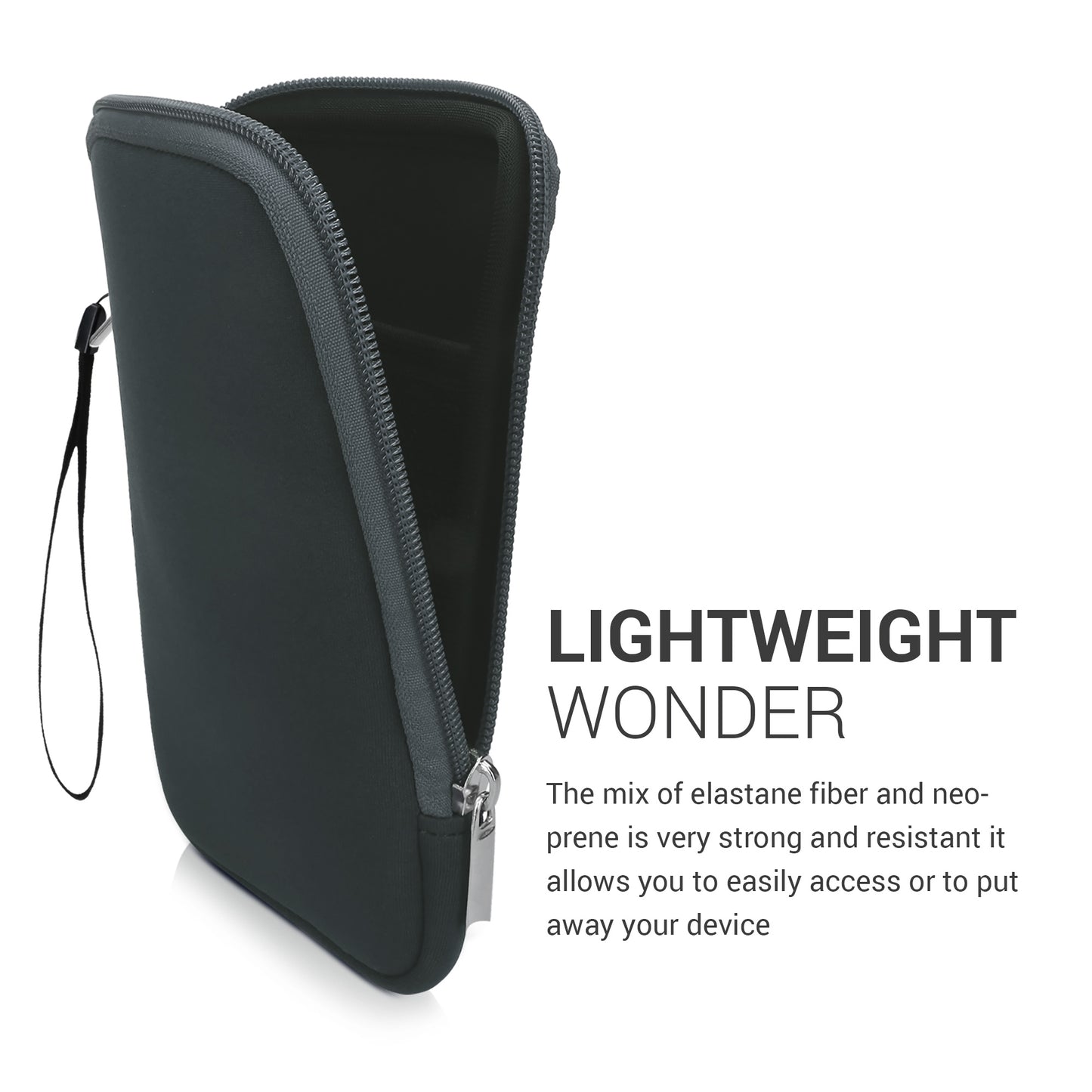 kwmobile Protective Bag for eReader Pouch Cover Case Protective Sleeve 17 x 12 x 2 cm Internal Dimensions