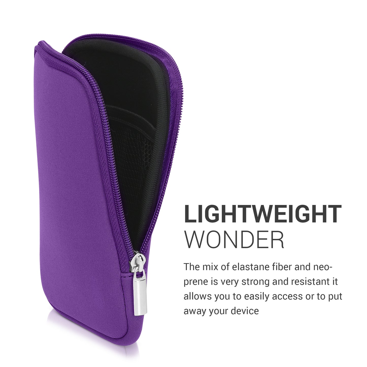 kwmobile Protective Bag for eReader Pouch Cover Case Protective Sleeve 17 x 12 x 2 cm Internal Dimensions