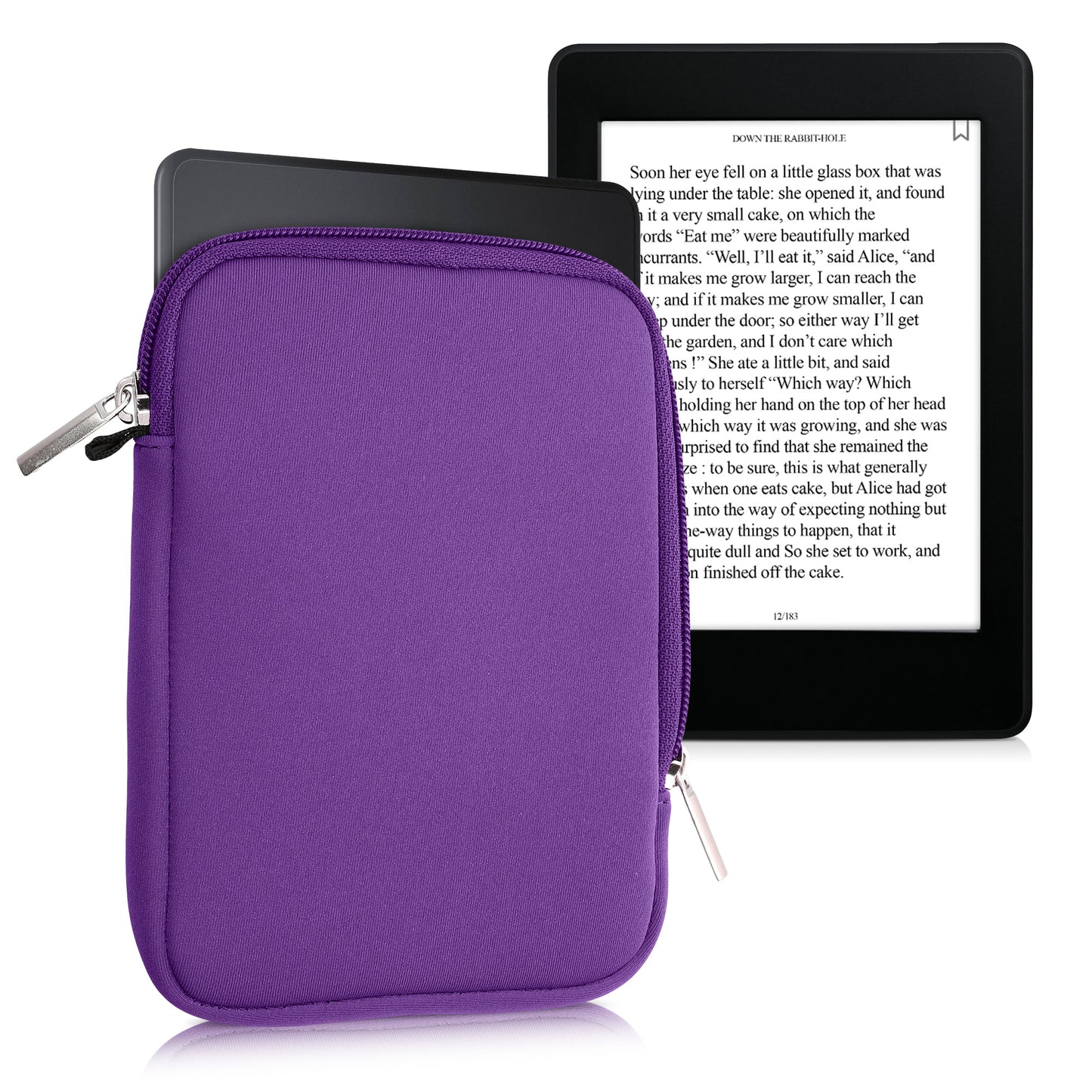 kwmobile Protective Bag for eReader Pouch Cover Case Protective Sleeve 17 x 12 x 2 cm Internal Dimensions