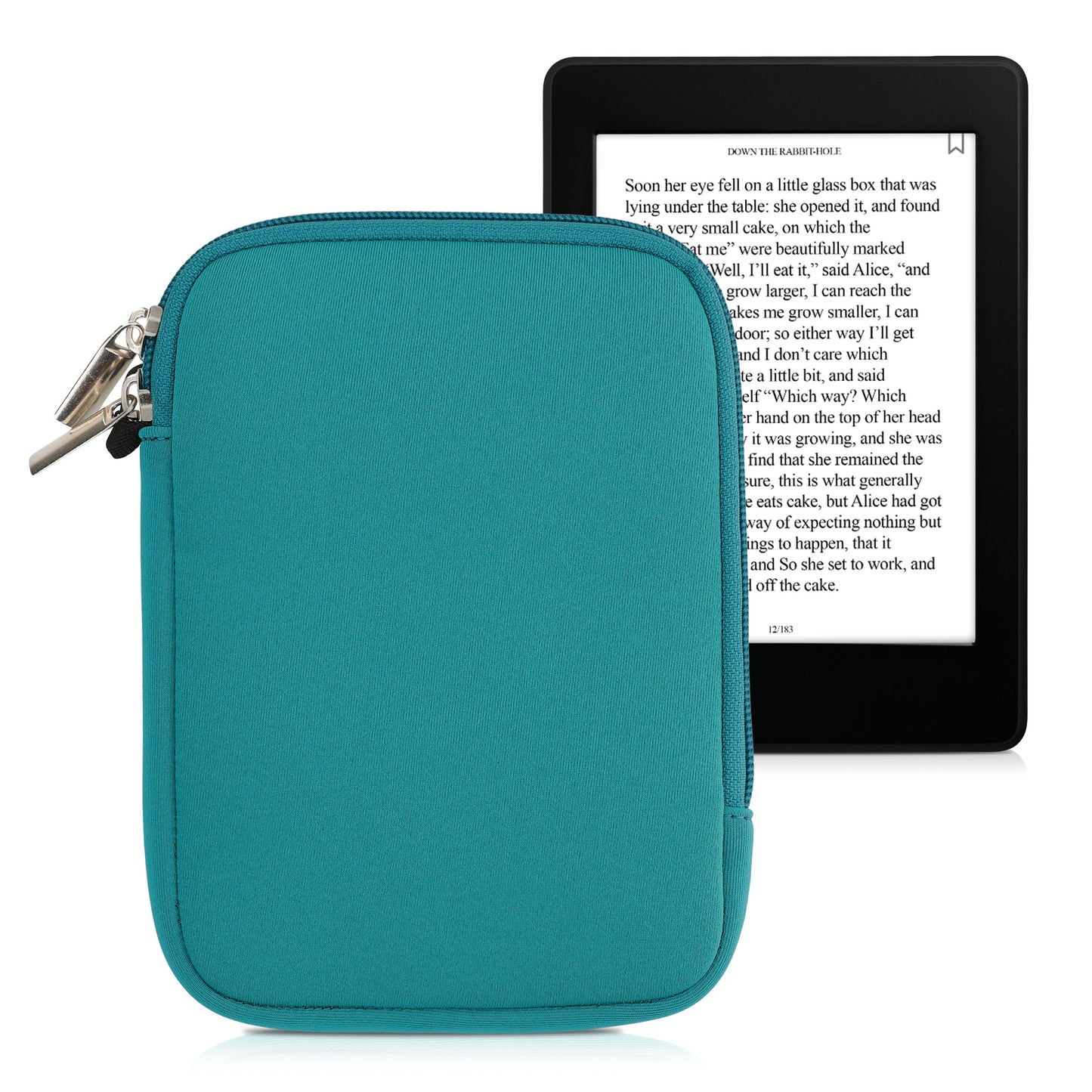 kwmobile Protective Bag for eReader Pouch Cover Case Protective Sleeve 17 x 12 x 2 cm Internal Dimensions