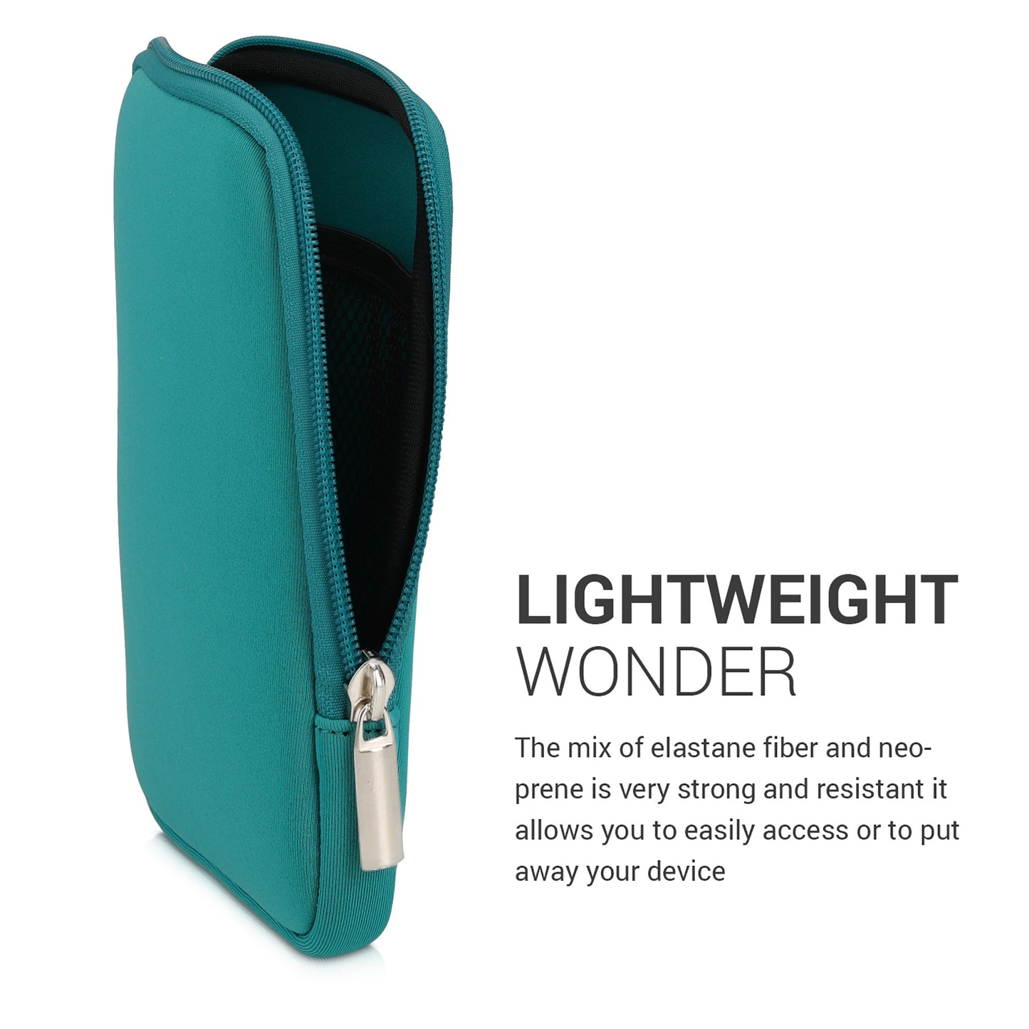 kwmobile Protective Bag for eReader Pouch Cover Case Protective Sleeve 17 x 12 x 2 cm Internal Dimensions