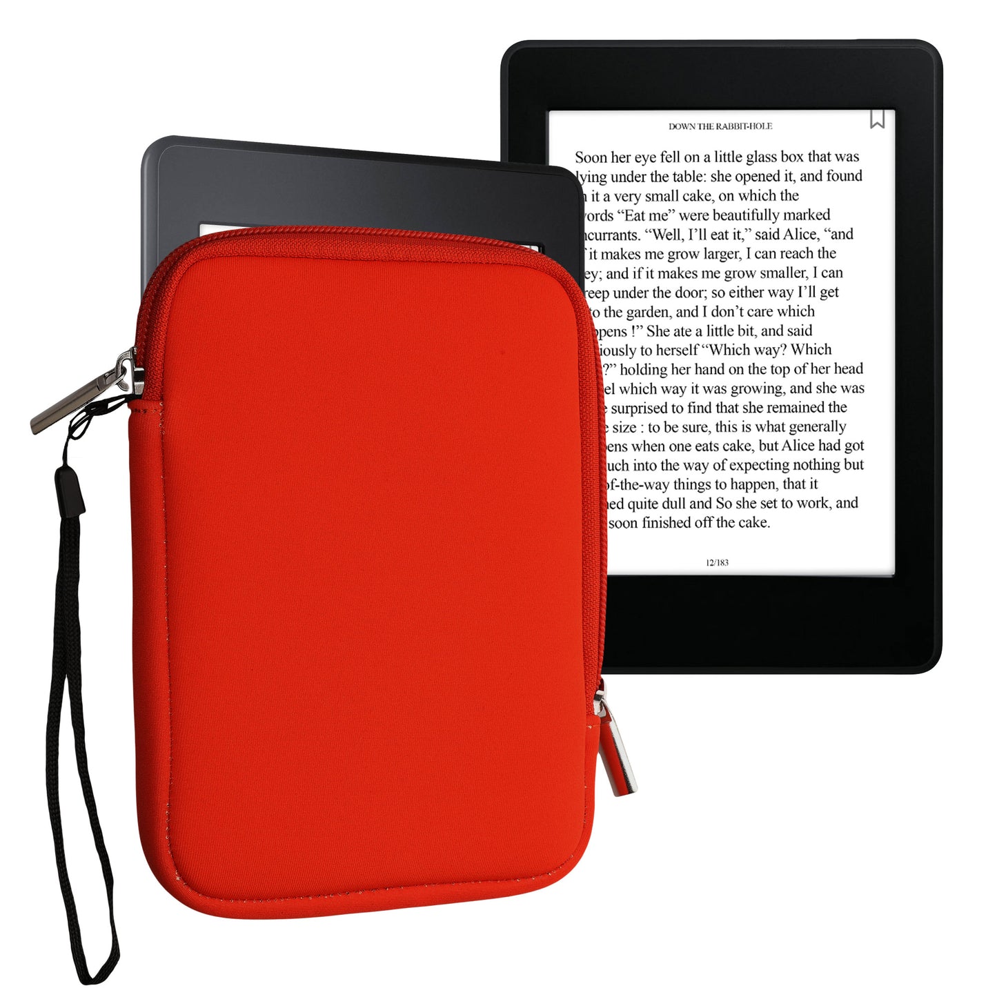 kwmobile Protective Bag for eReader Pouch Cover Case Protective Sleeve 17 x 12 x 2 cm Internal Dimensions