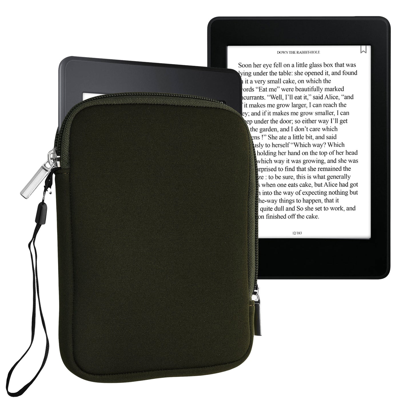 kwmobile Protective Bag for eReader Pouch Cover Case Protective Sleeve 17 x 12 x 2 cm Internal Dimensions