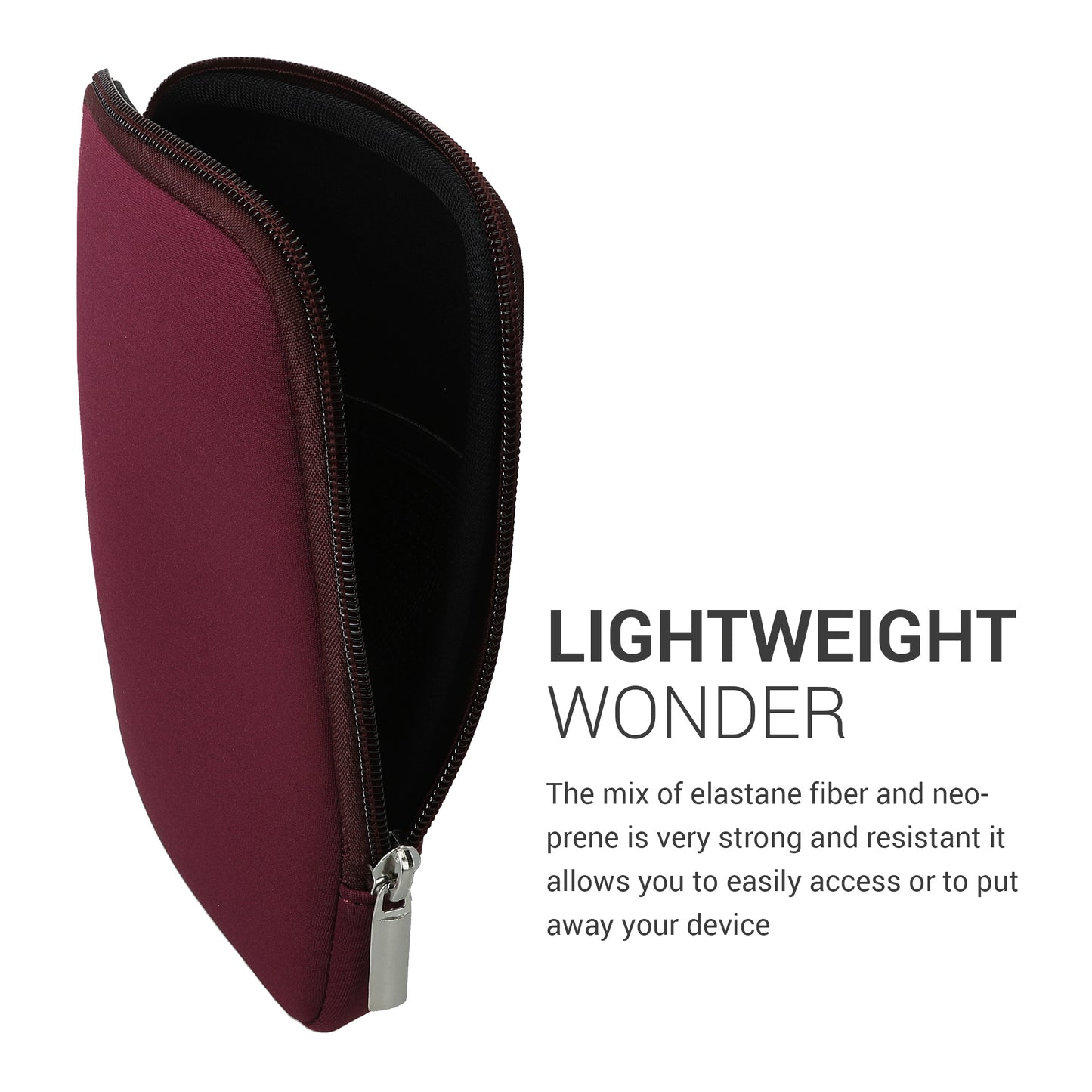 kwmobile Protective Bag for eReader Pouch Cover Case Protective Sleeve 17 x 12 x 2 cm Internal Dimensions