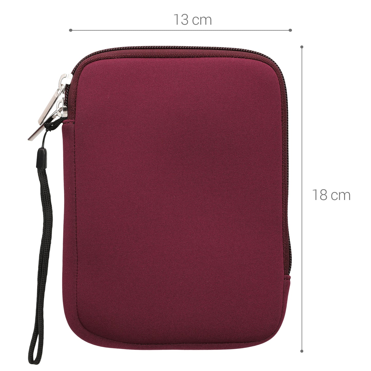 kwmobile Protective Bag for eReader Pouch Cover Case Protective Sleeve 17 x 12 x 2 cm Internal Dimensions