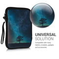 kwmobile Bag for eReader Protective Case Galaxy Tree Meadow 17 x 12 x 2 cm Inner Dimensions