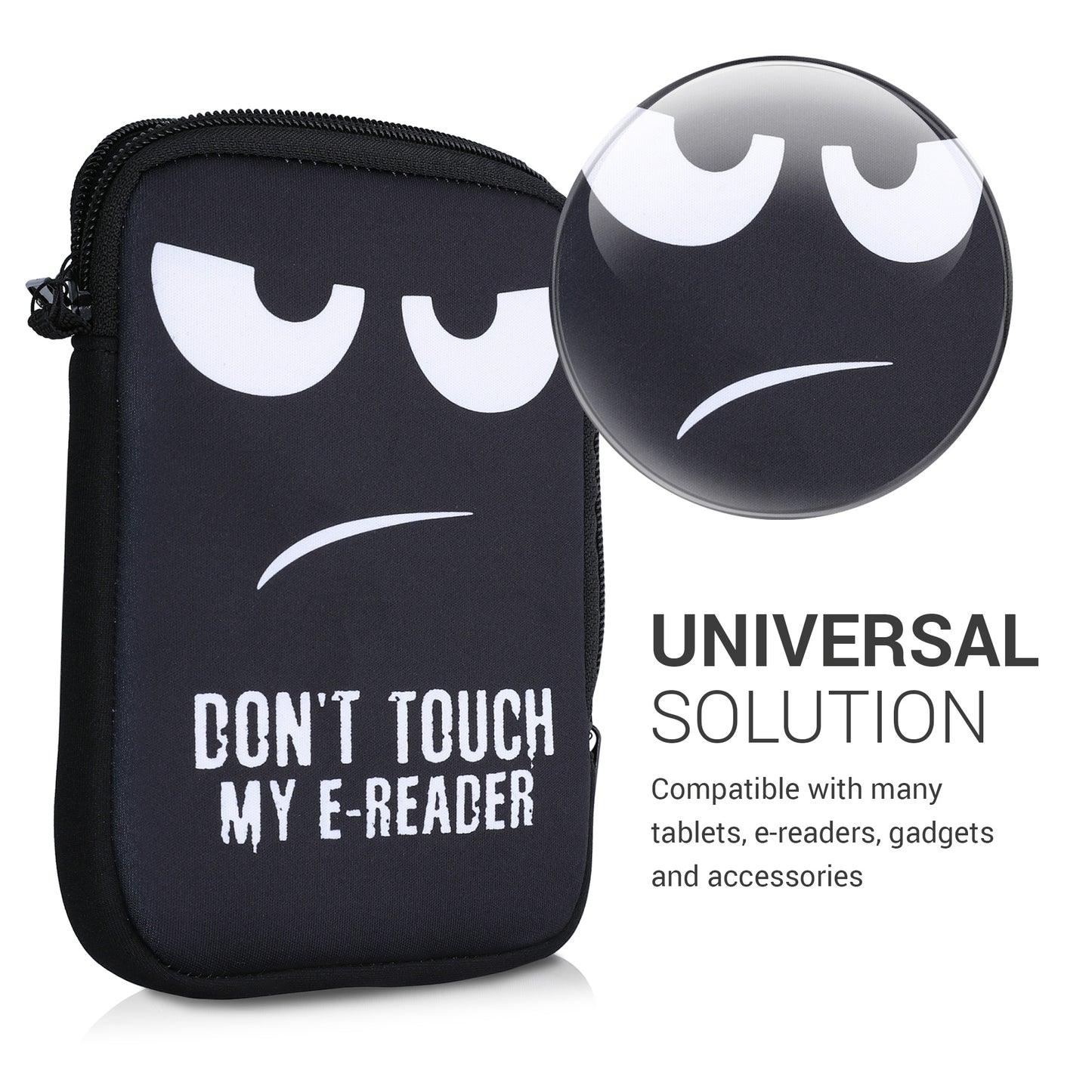 kwmobile Bag for eReader Protective Case Galaxy Tree Meadow 17 x 12 x 2 cm Inner Dimensions