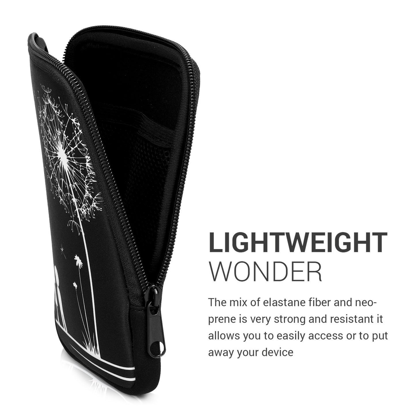 kwmobile Bag for eReader Protective Case Galaxy Tree Meadow 17 x 12 x 2 cm Inner Dimensions