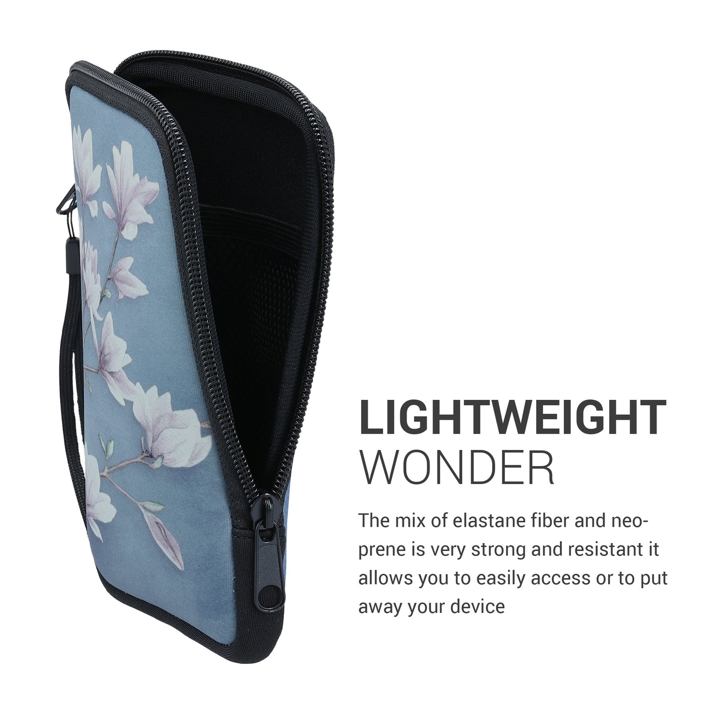 kwmobile Bag for eReader Protective Case Galaxy Tree Meadow 17 x 12 x 2 cm Inner Dimensions