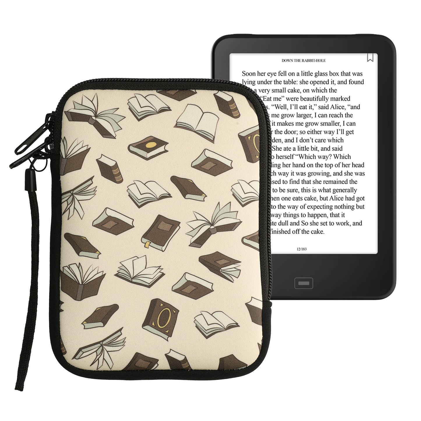 kwmobile Bag for eReader Protective Case Galaxy Tree Meadow 17 x 12 x 2 cm Inner Dimensions