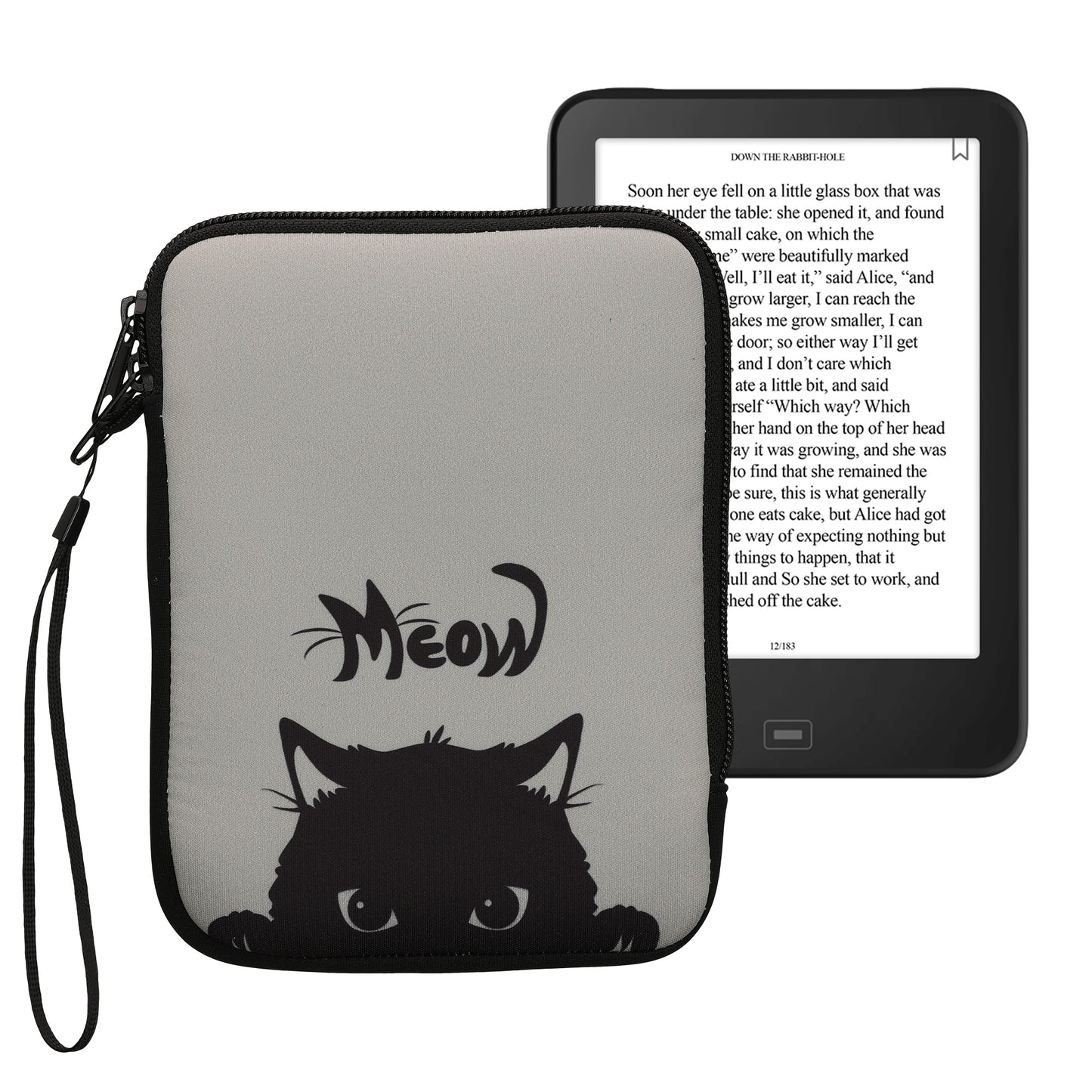 kwmobile Bag for eReader Protective Case Galaxy Tree Meadow 17 x 12 x 2 cm Inner Dimensions