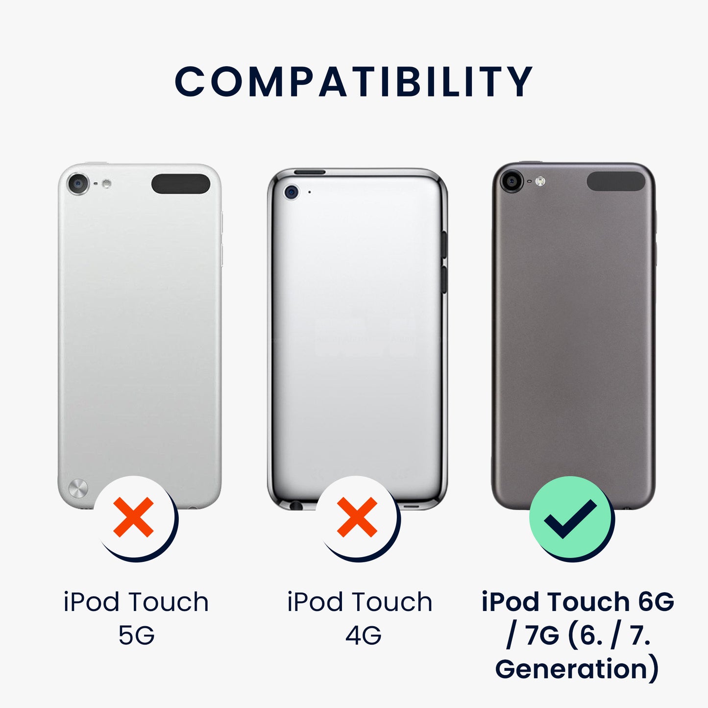 kwmobile Case Compatible with Apple iPod Touch 6G / 7G (6th and 7th Generation)