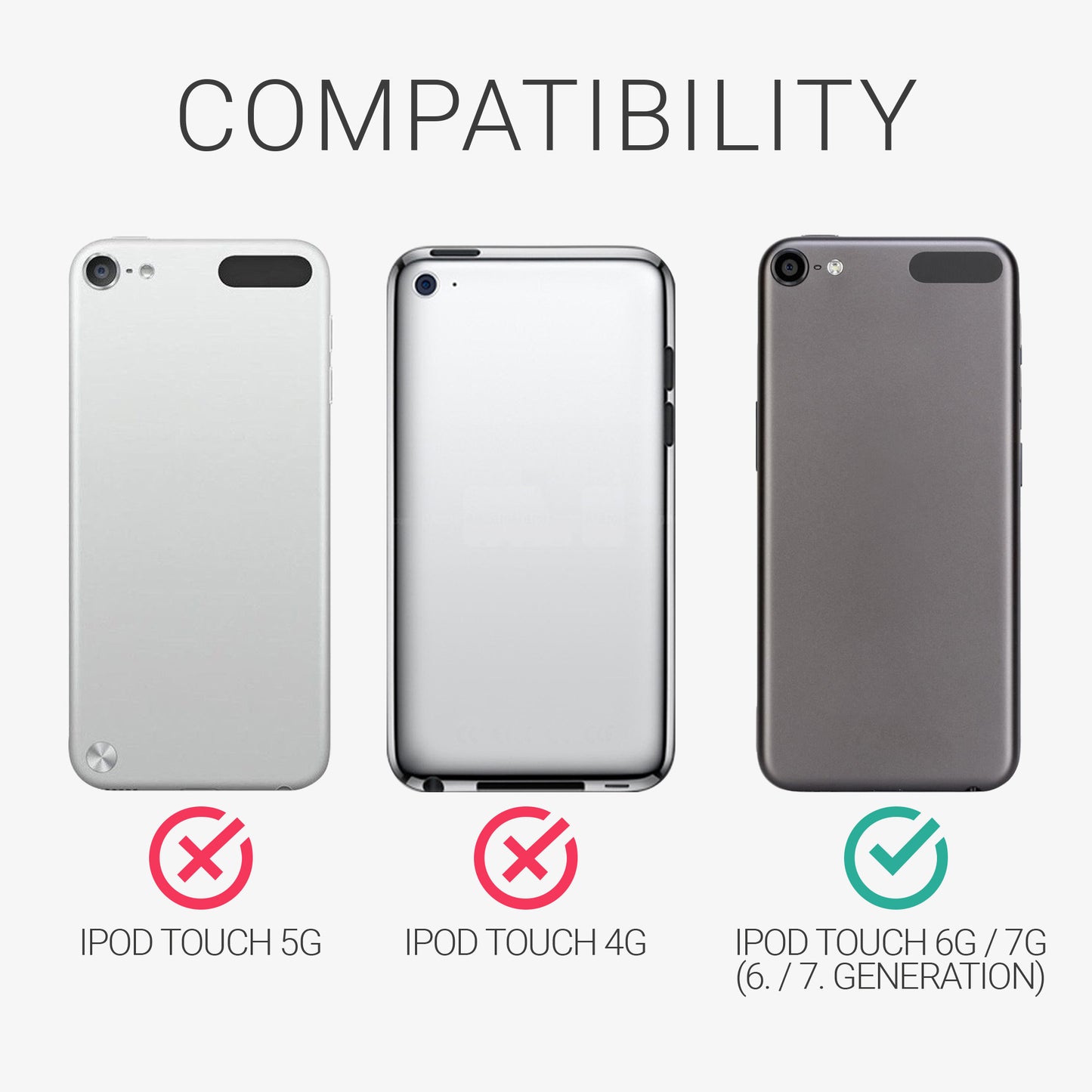 kwmobile Case Compatible with Apple iPod Touch 6G / 7G (6th and 7th Generation)
