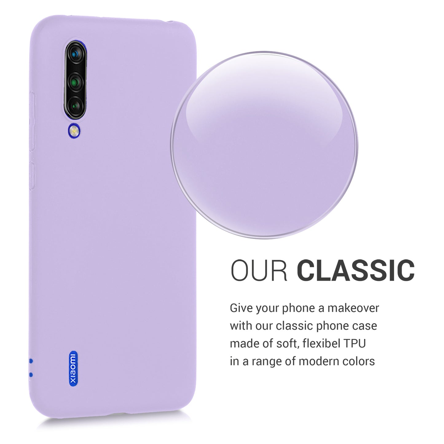 kwmobile Phone Case for Xiaomi Mi 9 Lite - Wireless Charging - Protective Cover