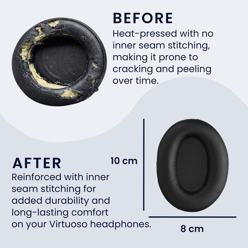 kwmobile Ear Pads for Mpow 059 / H5 / H1 / H7 / H20 Ear Cushions Replacement Parts Headphone Earpads Over Ear Headphones
