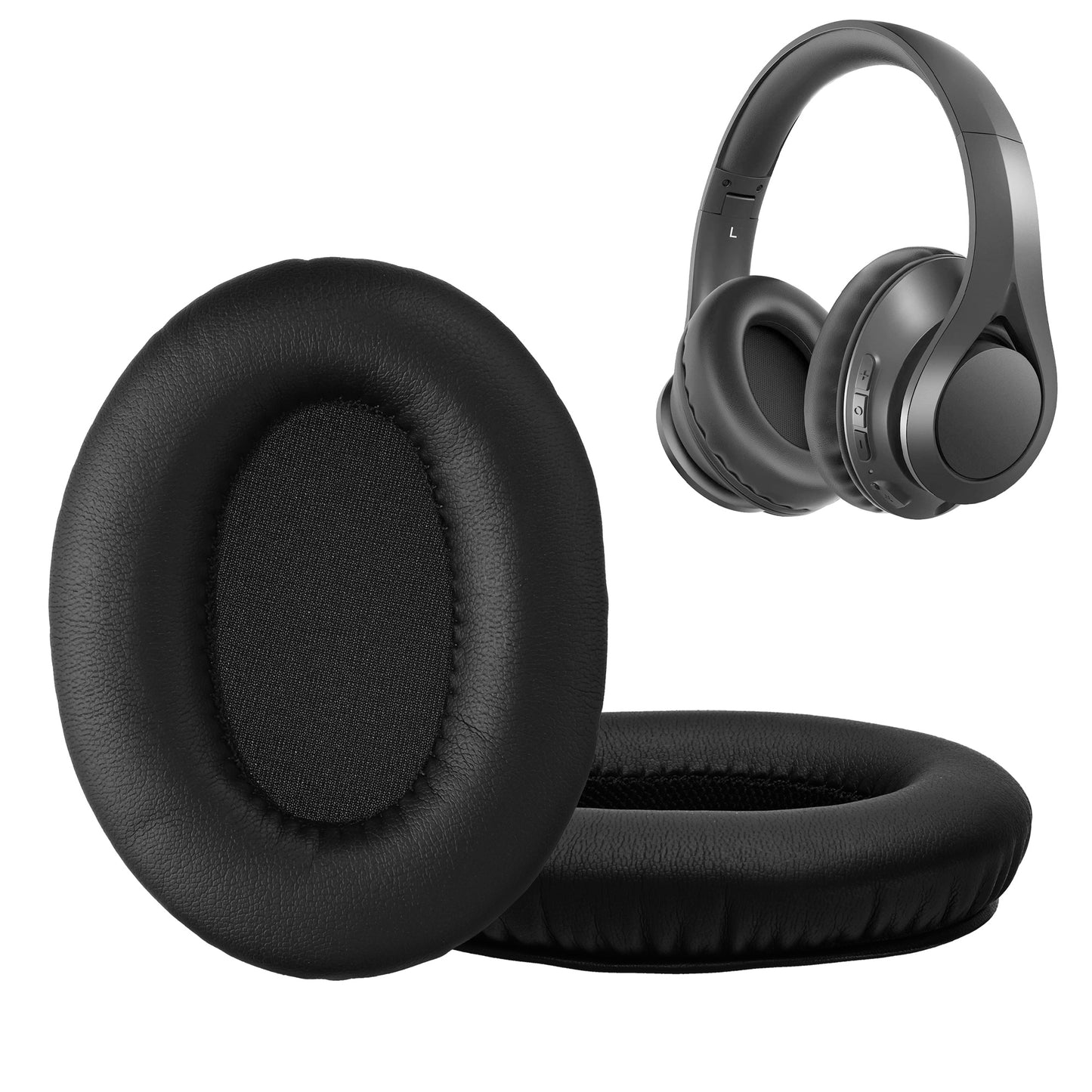 kwmobile Ear Pads for Mpow 059 / H5 / H1 / H7 / H20 Ear Cushions Replacement Parts Headphone Earpads Over Ear Headphones