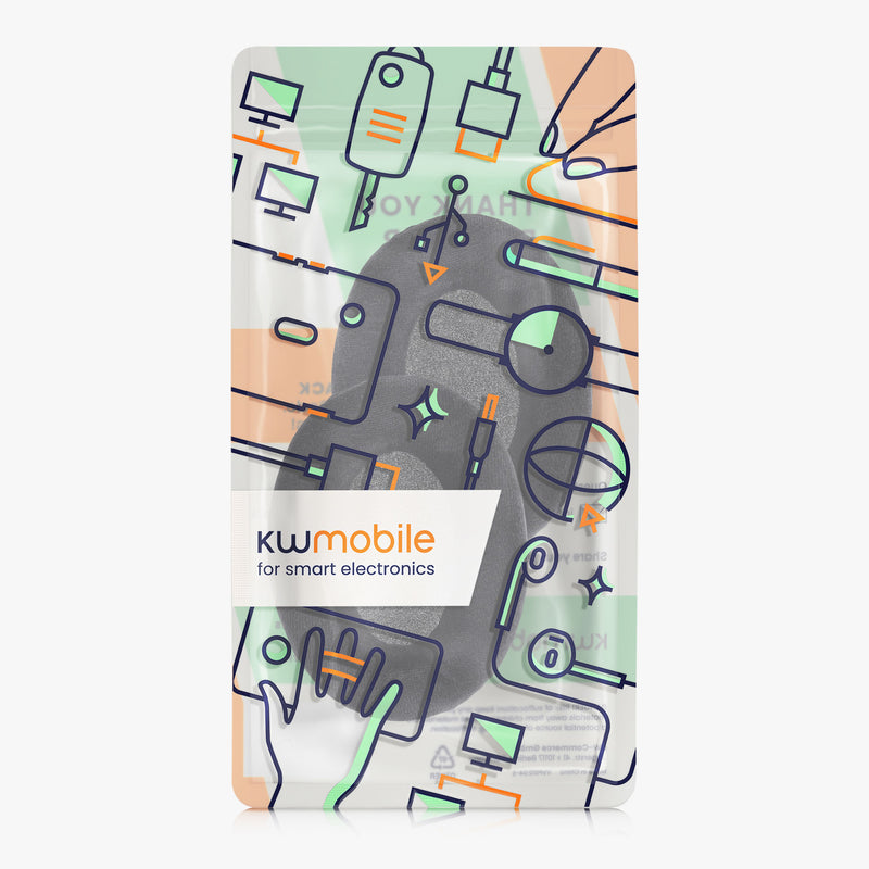 kwmobile Ear Pads for Sennheiser HD515 / HD555 / HD595 / HD518 Ear Cushion Replacement Headphone Spare Parts Headphone Replacement Pads Over Ear Headphones