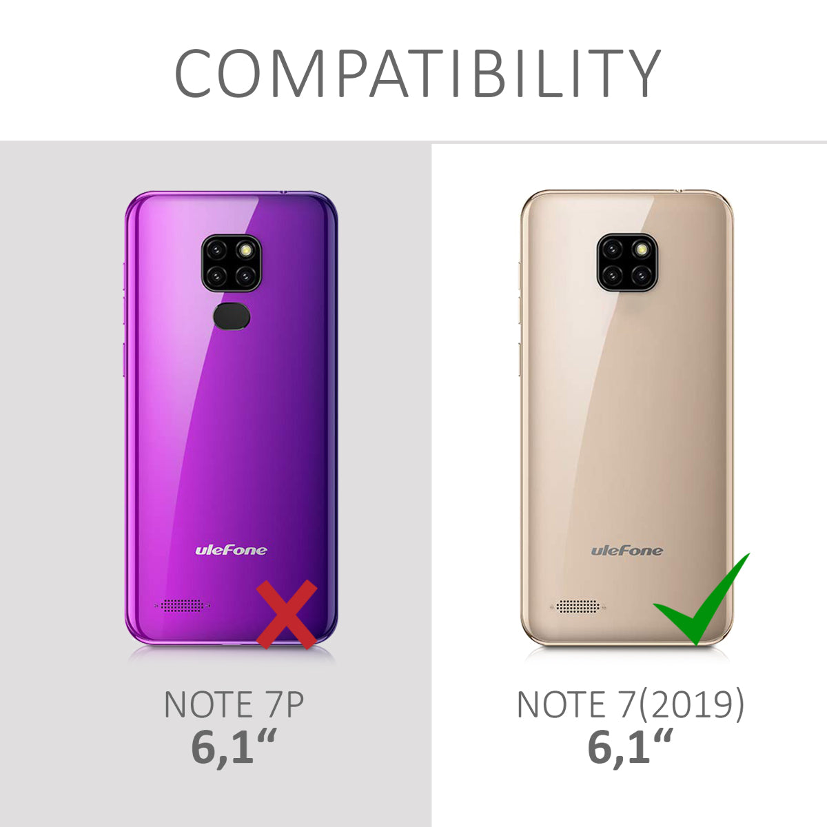 kwmobile Wallet Case Compatible with Ulefone Note 7 (2019) - Cover with Stand and Card Slots - Don't touch my Phone