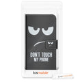kwmobile Wallet Case Compatible with Ulefone Note 7 (2019) - Cover with Stand and Card Slots - Don't touch my Phone