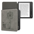 kwmobile Case for Tolino Vision 5 - eReader Cover Made of Faux Leather with Auto Sleep Function - Dandelion Love