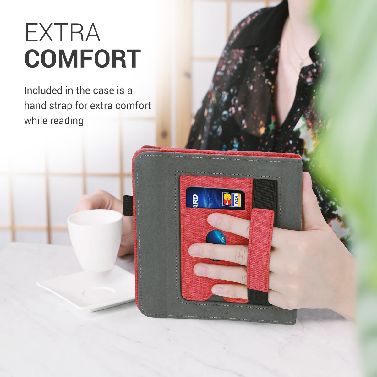 Tolino Vision 5 with Hand Strap Flip Case