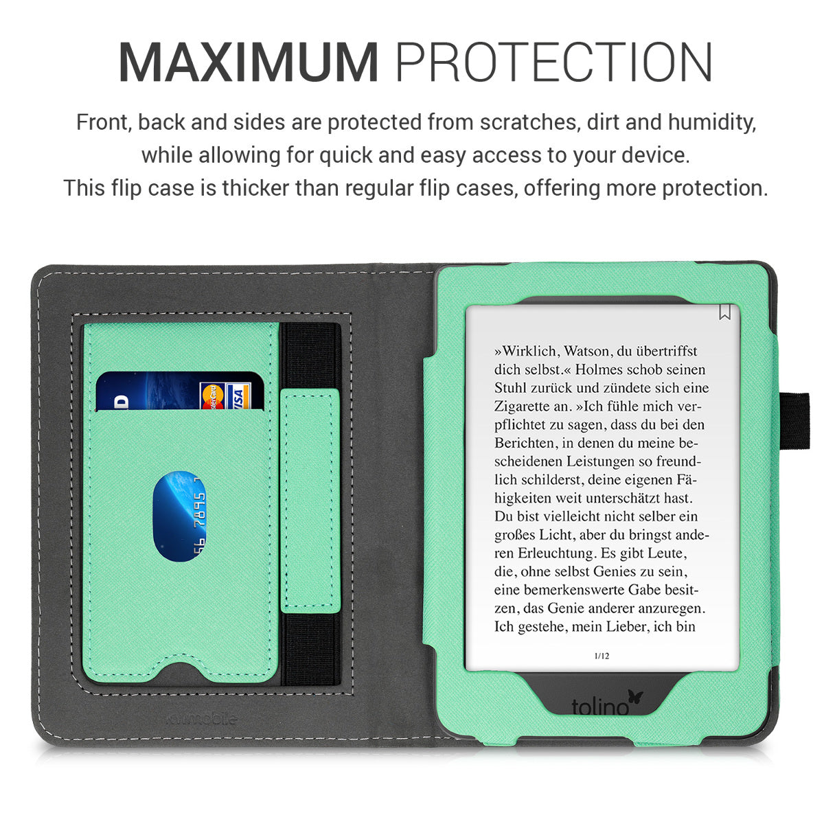 Tolino Page 2 with Hand Strap Flip Case