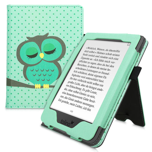 kwmobile Flip Case Compatible with Tolino Page 2 - Cover with Hand Strap